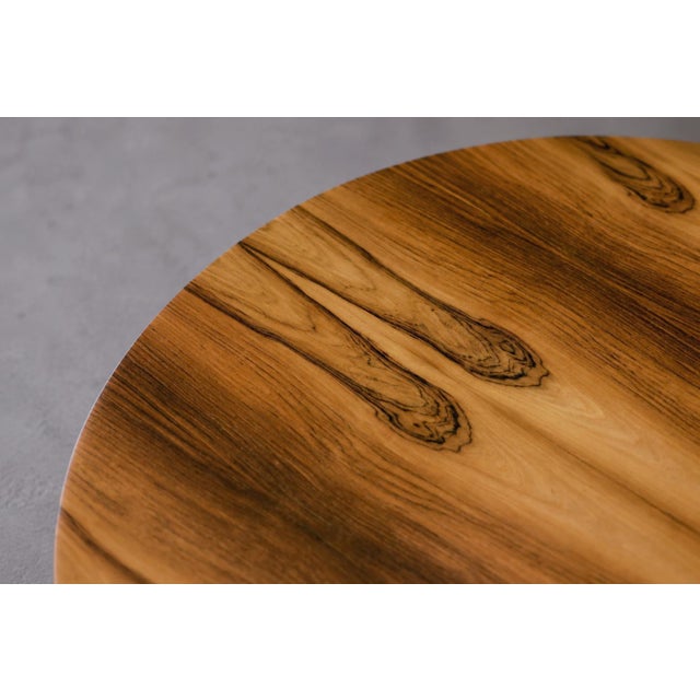 Vintage German Round Rosewood Coffee Table from Ilse Möbel, 1970s For Sale - Image 11 of 16