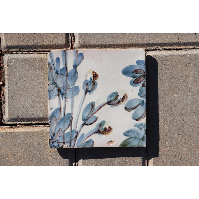 Circa: 18th Century. Country: Portugal. Material: Earthenware, Tin-glazed pottery. Note: This tile was once part of a...