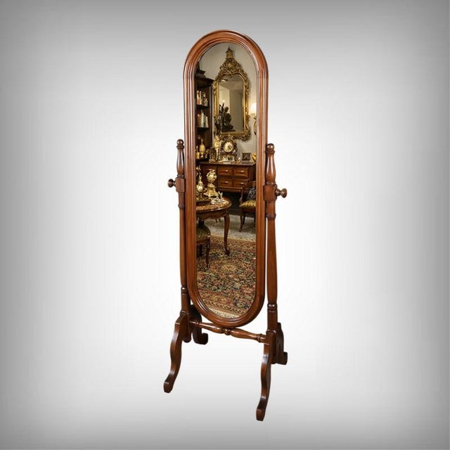 Mahogany Psyche Part 2 Mirror, 20th Century For Sale - Image 16 of 16
