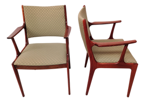 Reupholstered Rosewood Armchairs by Johannes Andersen, 1960s, Set of 2
