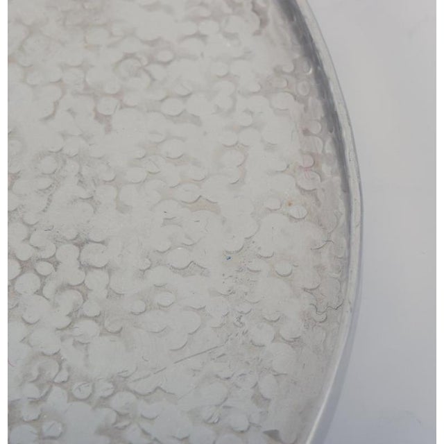 Swedish Hammered Modernist Tin Tray by Lars Göransson, 1978 For Sale - Image 4 of 8