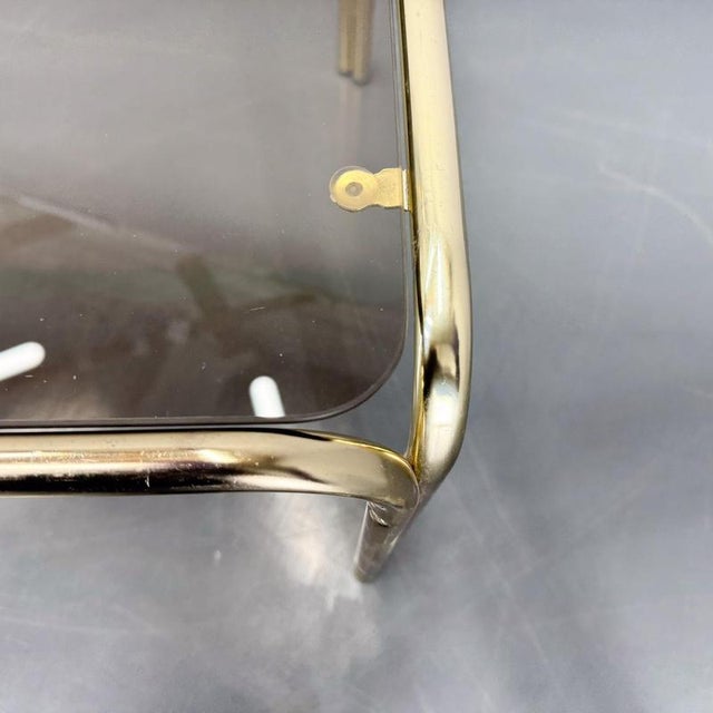 German Coffee Table with Smoked Glass, 1970s For Sale - Image 10 of 12