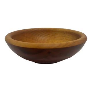 Master Wood-Turner Dan Burleson 2014 One-of-a-Kind Maple Turned Bowl With Imagery For Sale