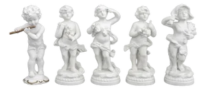 Vista Alegre, Etc. Bisque Porcelain Figures, 5