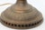 Antique Bradley & Hubbard Bronze Table Lamp With Slag Glass Dome Shade For Sale - Image 9 of 18
