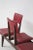 1950s Vintage Italian Bench with 5 Red Leather Seats For Sale - Image 5 of 15