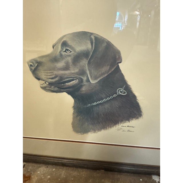 A beautifully executed limited edition print by renowned sporting artist Louis Frisino, depicting a noble Chocolate...