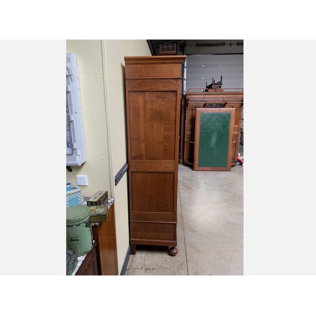 Wood Antique Art Nouveau Linen Cupboard, 1910 For Sale - Image 7 of 9
