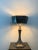 Brutalist Art Deco Style Brutalist Metal Table Lamp, 1980s For Sale - Image 3 of 11