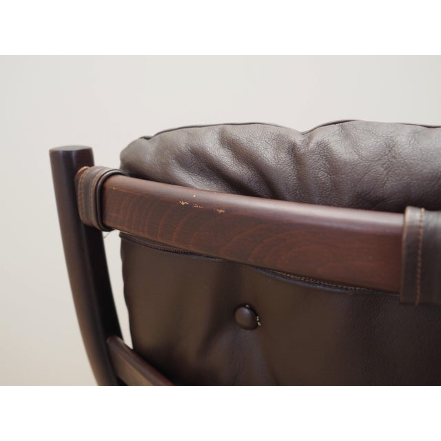 Vintage Danish Beech Rocking Chair, 1980s For Sale - Image 17 of 18