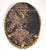 Early 20th Century Art Nouveau Native American Maiden Lithograph - Gilt Oval Frame For Sale - Image 10 of 10