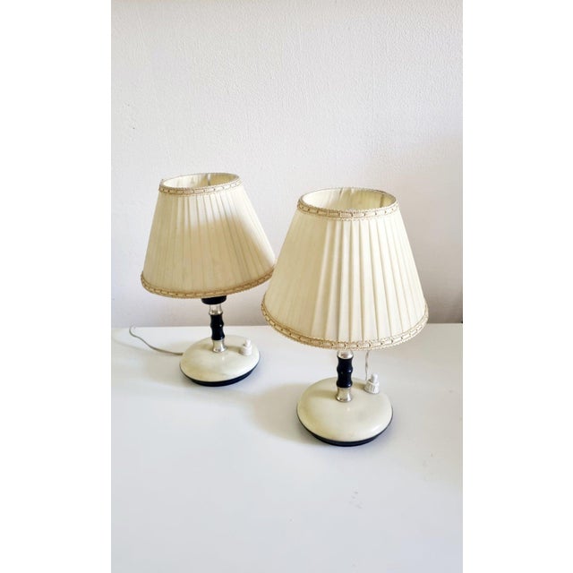 Mid-Century Modern Table Lamps attributed to Angelo Lelli, Italy, 1950s, Set of 2 For Sale - Image 10 of 13