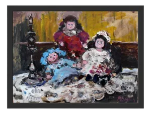 Magdalena Spasowicz, Dolls, Oil and Acrylic on Board
