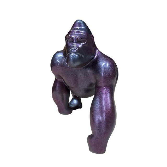 Sculpture of Smooth Gorilla, 2020s, Bronze For Sale - Image 4 of 5