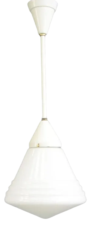 Conical Phillips Opaline Light, 1920s