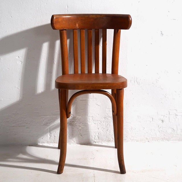 Brown Set of Bistro Chairs from Thonet, 1900s For Sale - Image 8 of 13