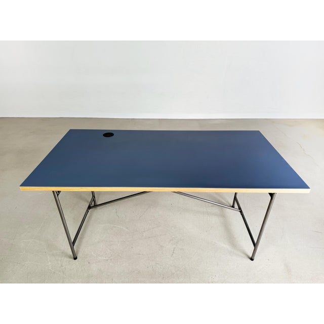 Blue Desk in Metal by Egon Eiermann For Sale - Image 8 of 18