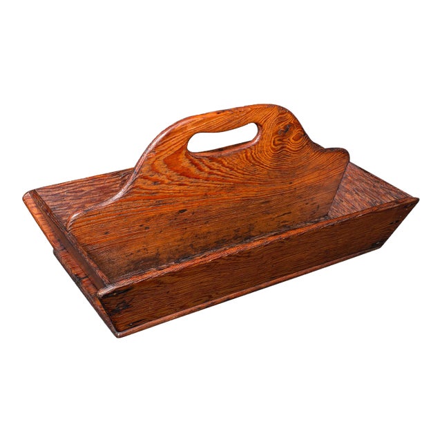 Antique Country Ladies Garden Trug, English, Outdoor Tool Carry, Victorian, 1870 For Sale