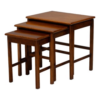 Mid-Century Modern Nesting Tables, 1970s, Set of 3 For Sale