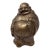 Vintage Cast Brass Budai Laughing Buddha Sculpture For Sale