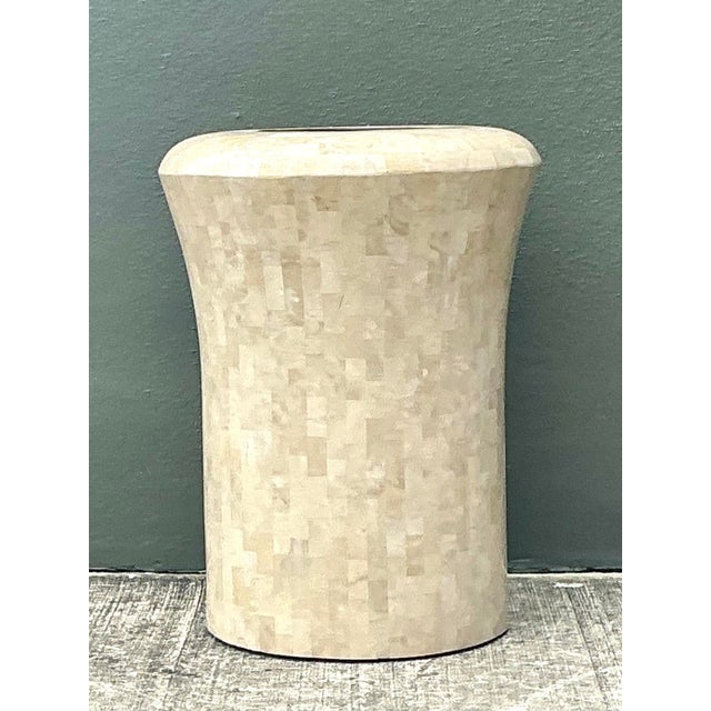 Vintage Boho Maitland Smith Tessellated Stone Planter For Sale - Image 11 of 12
