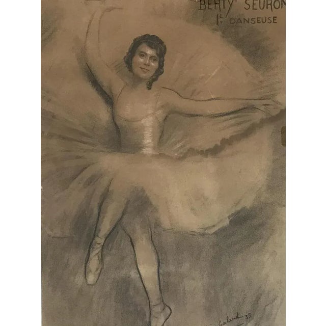 Metal Léon Laurent Galand, Berty Seuron 1ère danseuse, 1935 For Sale - Image 7 of 7