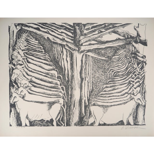 Ossip Zadkine, Mythology: Hercules and the Stables of Augeas, Original Lithograph For Sale - Image 6 of 6