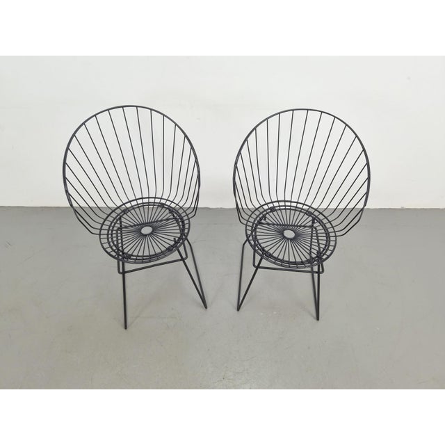 Wire Chair by Cees Braakman for Pastoe, 1950s, Set of 2 For Sale - Image 13 of 16