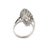 Contemporary Vintage Double solitaire Diamonds 14k White Gold Marquise Cocktail Ring For Sale - Image 3 of 6