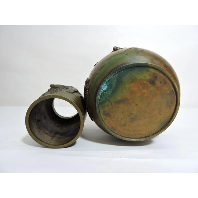 Nishi Hongan-Ji Temple Kyoto - Antique Japanese Tobacco-Bon Smoking Set With Solid Silver Embelishments (Meiji Period) For Sale - Image 10 of 12