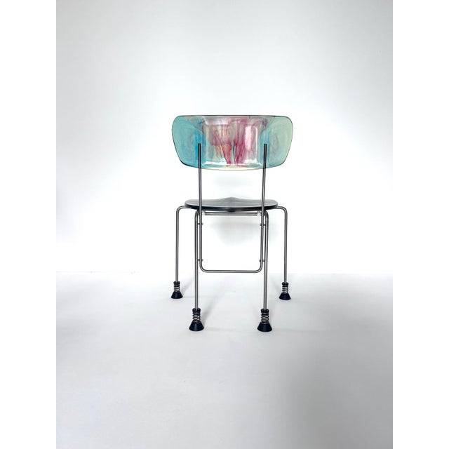 Metal Broadway Chairs by Gaetano Pesce for Bernini, 1993, Set of 6 For Sale - Image 7 of 18
