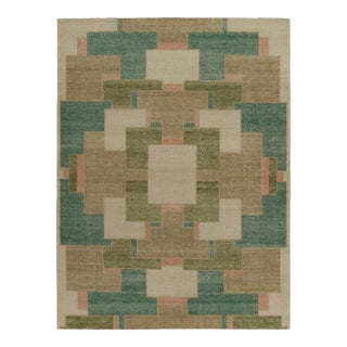 Rug & Kilim’s Piet Rug in Green and Taupe, 6x9 For Sale
