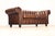 Chesterfield Style Brown Leather Sofa For Sale In Philadelphia - Image 6 of 18