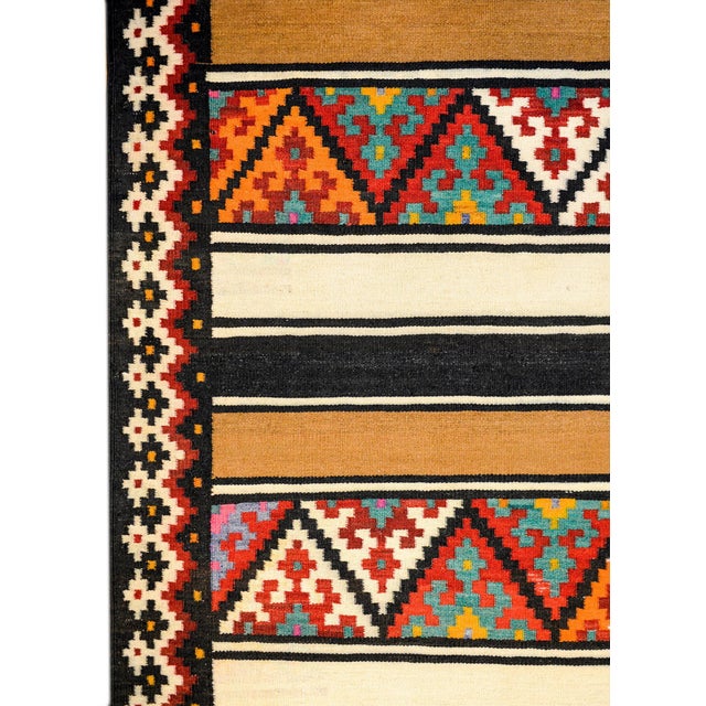 Bold Vintage Zarand Kilim Runner For Sale - Image 4 of 8