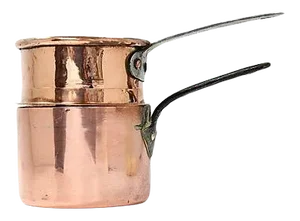 19th Century Heavy Copper Double Boiler