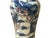 6.5" Blue White Foo Dog Lion Graphic Small Porcelain Baluster Art Vase For Sale - Image 11 of 12