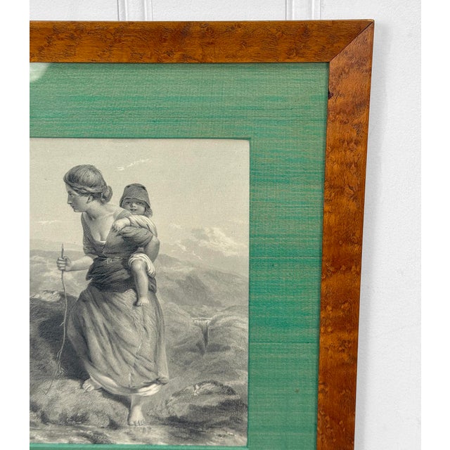 Late 19th Century Antique Outsider "The Mountaineer" Mother & Child Engraving Art by Paul Falconer Poole For Sale - Image 5 of 11