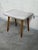 Vintage Danish Mid Century Modern Teak Vanity Stool Ottoman For Sale - Image 4 of 9