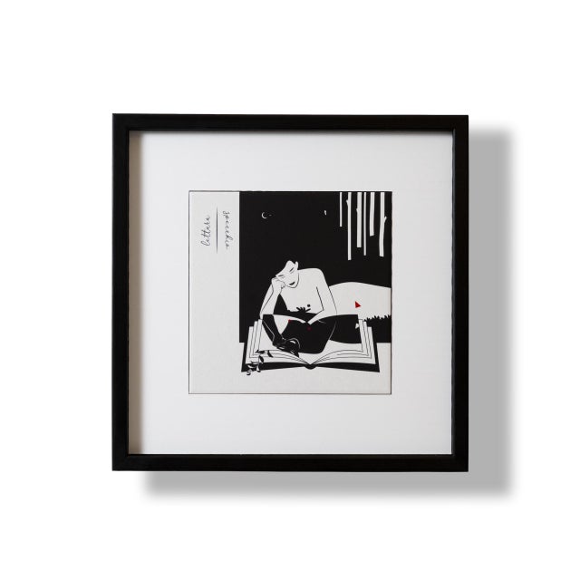 from the intersection of ceramics, illustration, and craftsmanship comes the Kiasmo Large Frames: ceramic tiles decorated...