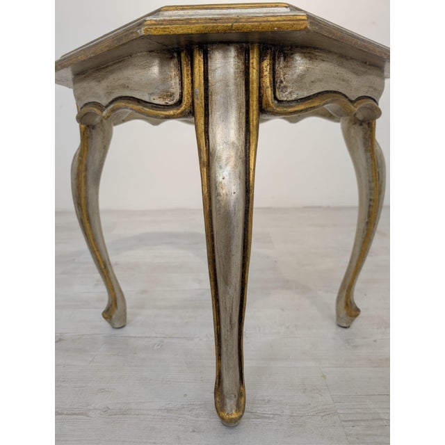 Wooden Coffee Table with Glass Top For Sale - Image 9 of 15