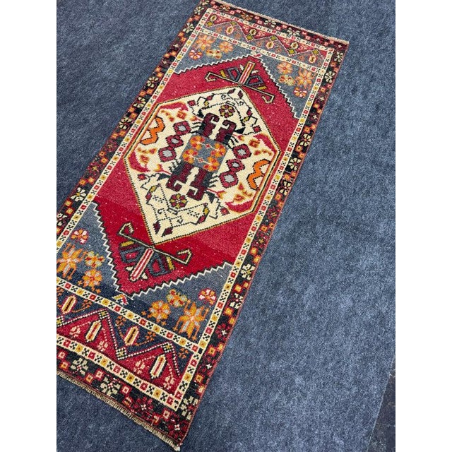 Early 21st Century Turkish Yastik Rug 1'9" x 4'1" For Sale - Image 5 of 5