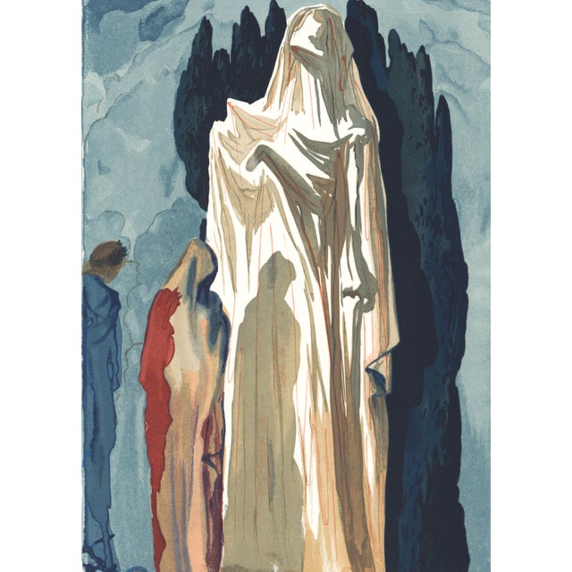 Original engraving from Salvador Dalí’s "The Divine Comedy" published by Editions d’Art Les Heures Claires, Paris, in...