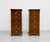 Pair of Federal Style Narrow Mahogany Dressers | 1920's Skinny Nightstands Glass Knobs For Sale - Image 4 of 12