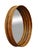 Brown Round Rattan Wall Mirror by Vivai del Sud, Italy 1960s For Sale - Image 8 of 8