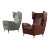 Set of Wingback Chairs by Melchiorre Bega, Italy, 1950s For Sale