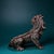 Mid 20th Century Vintage Silver-Inlaid Bronze Unicorn Figure - Mythical Beast Sculpture For Sale - Image 5 of 9