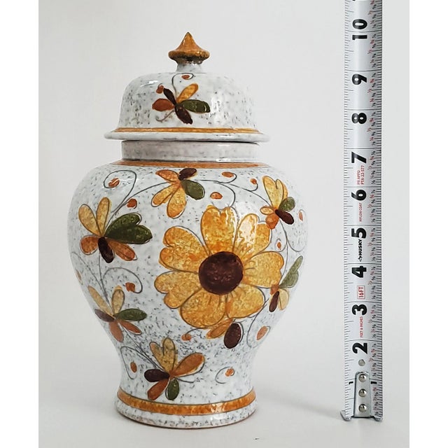 Yellow Ginger Jar Italy 1960s For Sale - Image 8 of 9