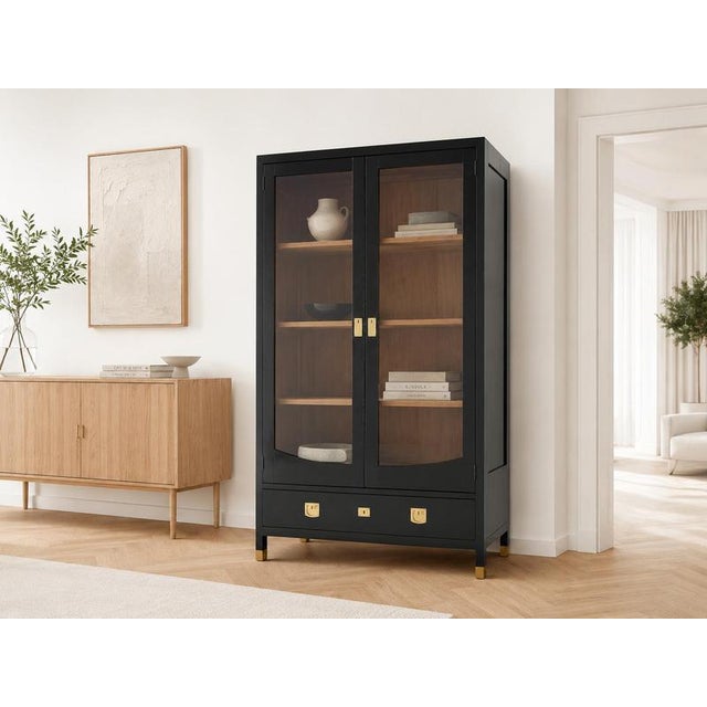 Art Nouveau Display Cabinet in Glass, 1920s For Sale - Image 11 of 11