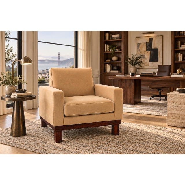 Brazilian Modern Armchair in Rosewood and Honey-Camel Mohair, 1960s For Sale - Image 14 of 16