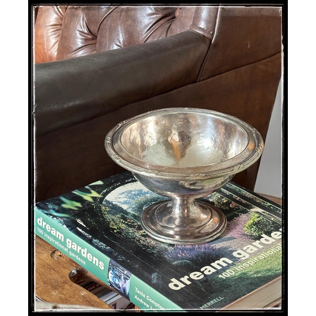 Late 20th Century Vintage SilverPlate Pedestal Bowl Las Vegas Dunes Hotel For Sale - Image 5 of 10